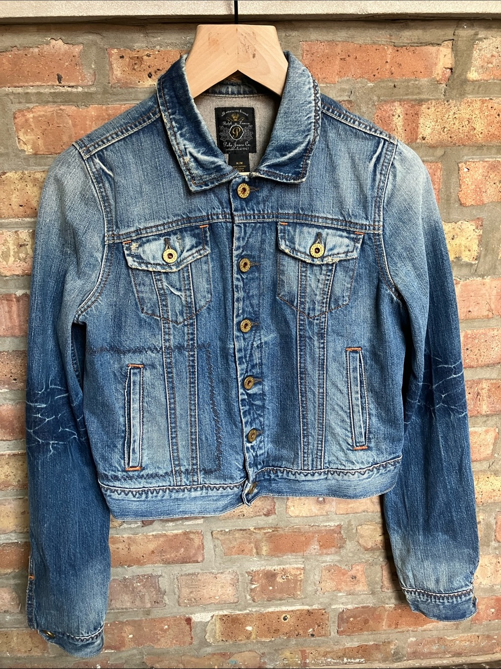 Ralph Lauren Distressed Blue Denim Jacket
